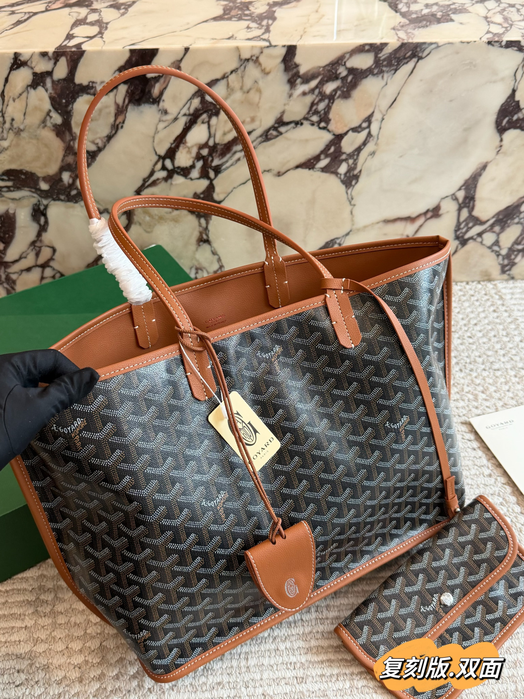 Goyard taske replika version med æske — photo 4