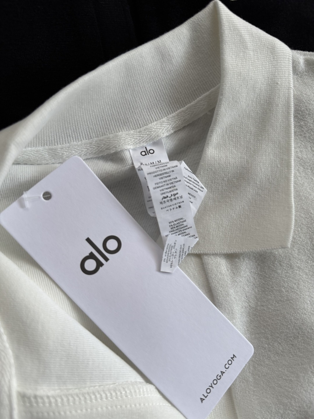 Alo t-shirt lounge white yoga