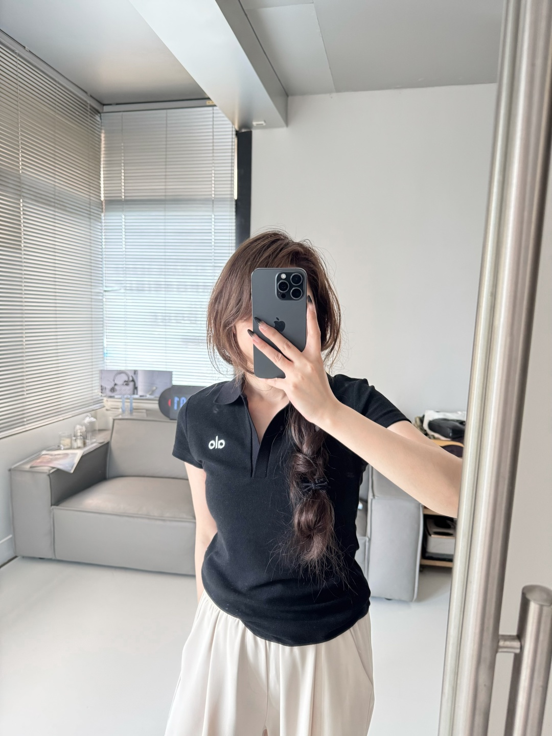 Alo polo t everyday black yoga