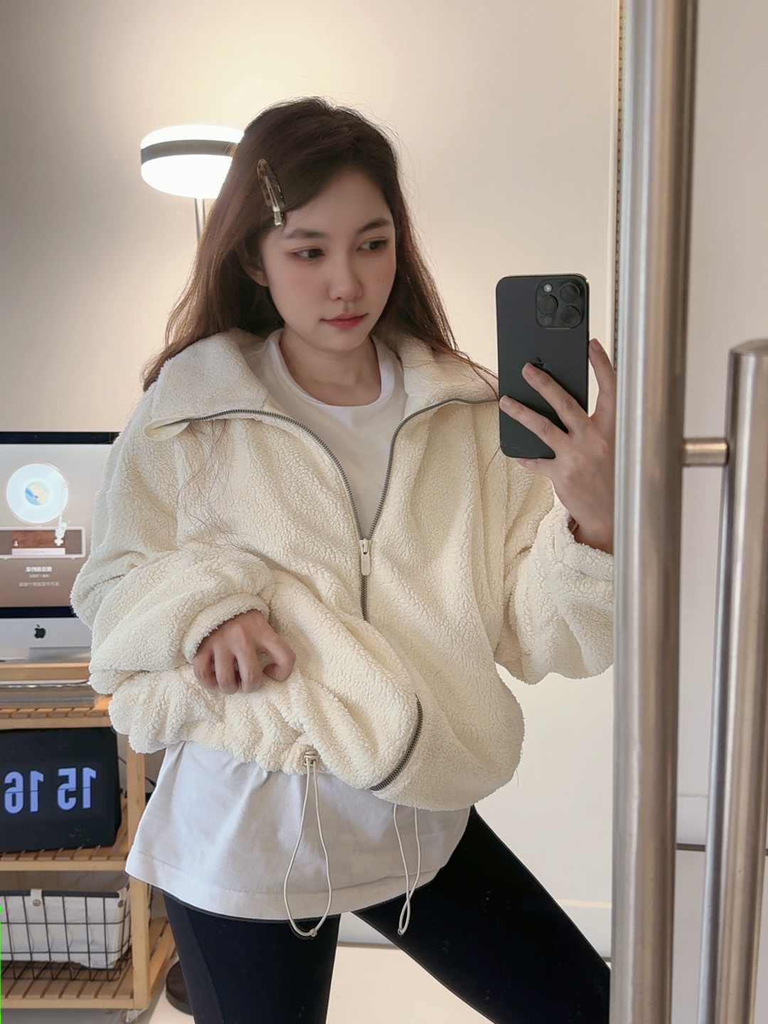 Lululemon jacket lounge cream yoga