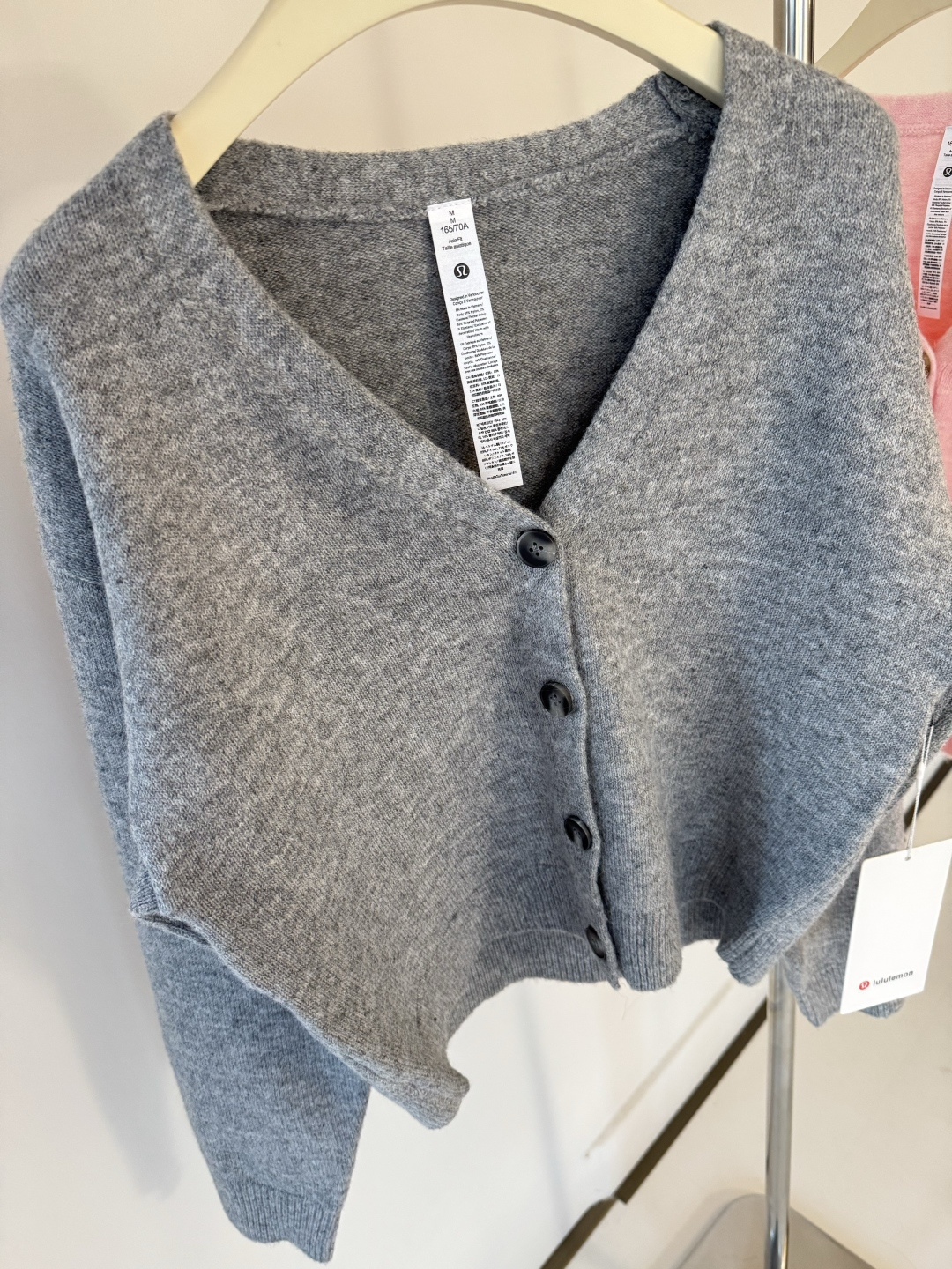 Lulu Long sleeve A super nice blend of two yarns The buttons alone are worth two burgers yoga