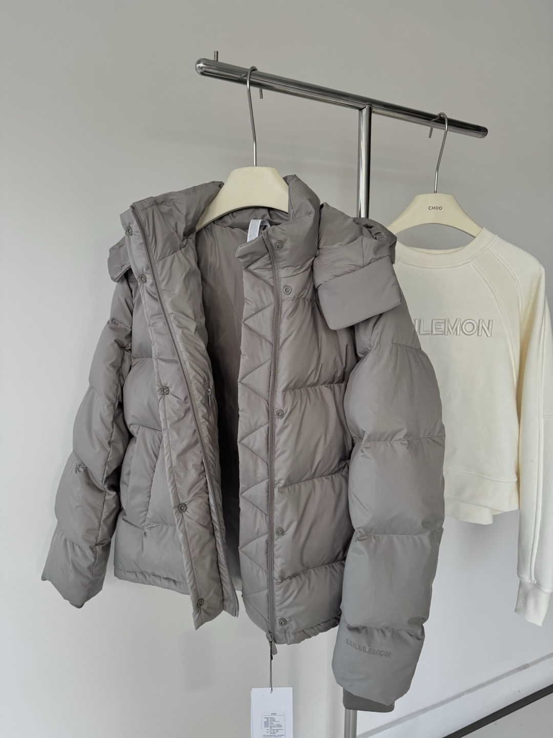 Lululemon Wunder Puff jacket everyday gray yoga
