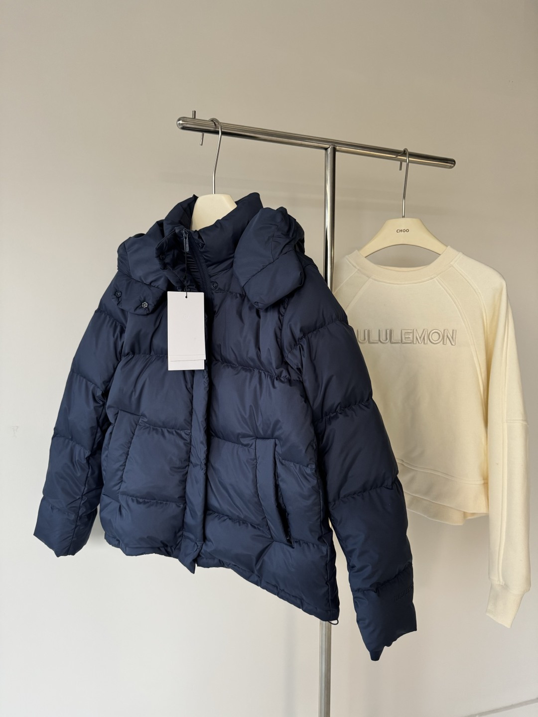 Lululemon Wunder Puff jacket lounge navy yoga