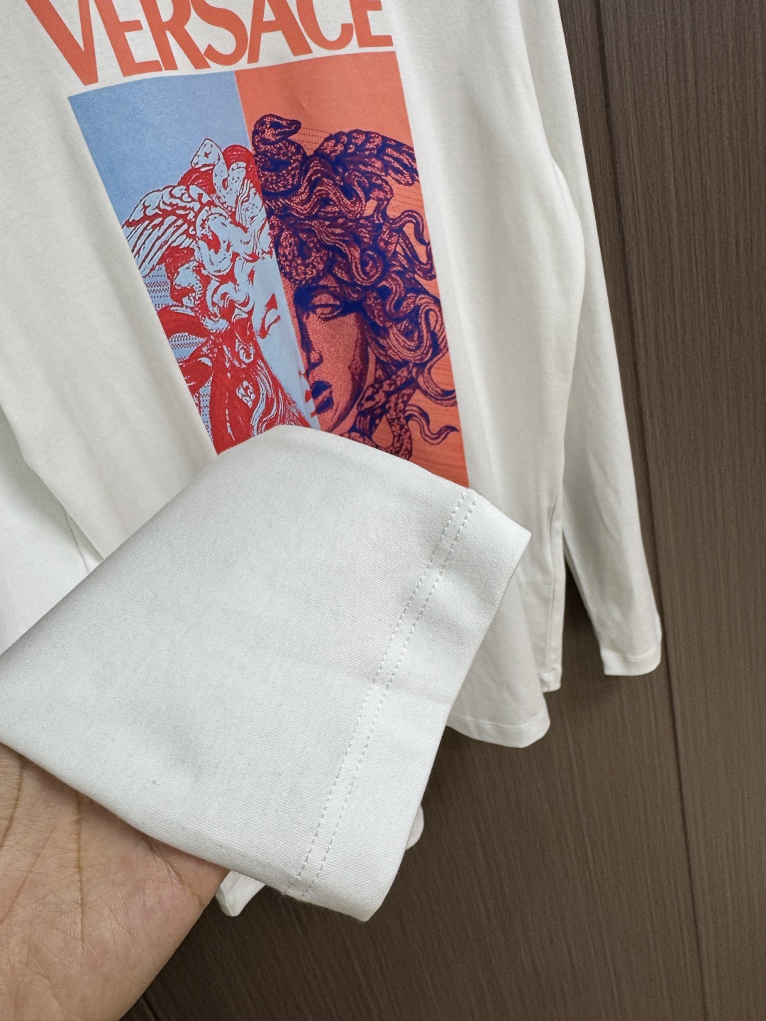 Versace Logo Print Long Sleeve T-Shirt | Soft Fabric, Stylish Fit 9 cmp i1760063621742 7637 0 7