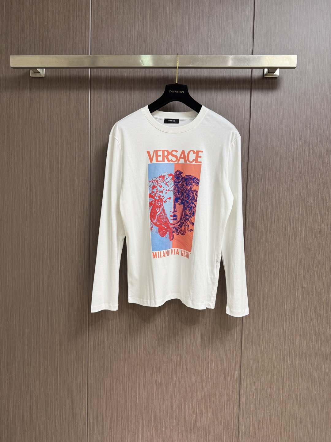 Versace Logo Print Long Sleeve T-Shirt | Soft Fabric, Stylish Fit 2 cmp i1760063622157 8885 0 0
