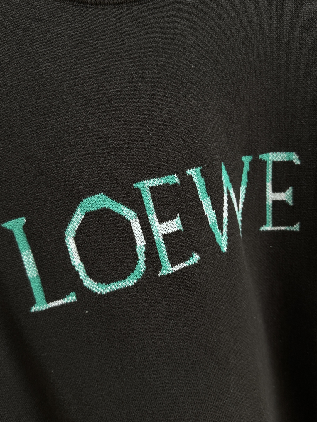 Loewe Checkered Jacquard Knit Top - Wool Blend Short Sleeve Tee 7 cmp i1760106859868 9767 0 5