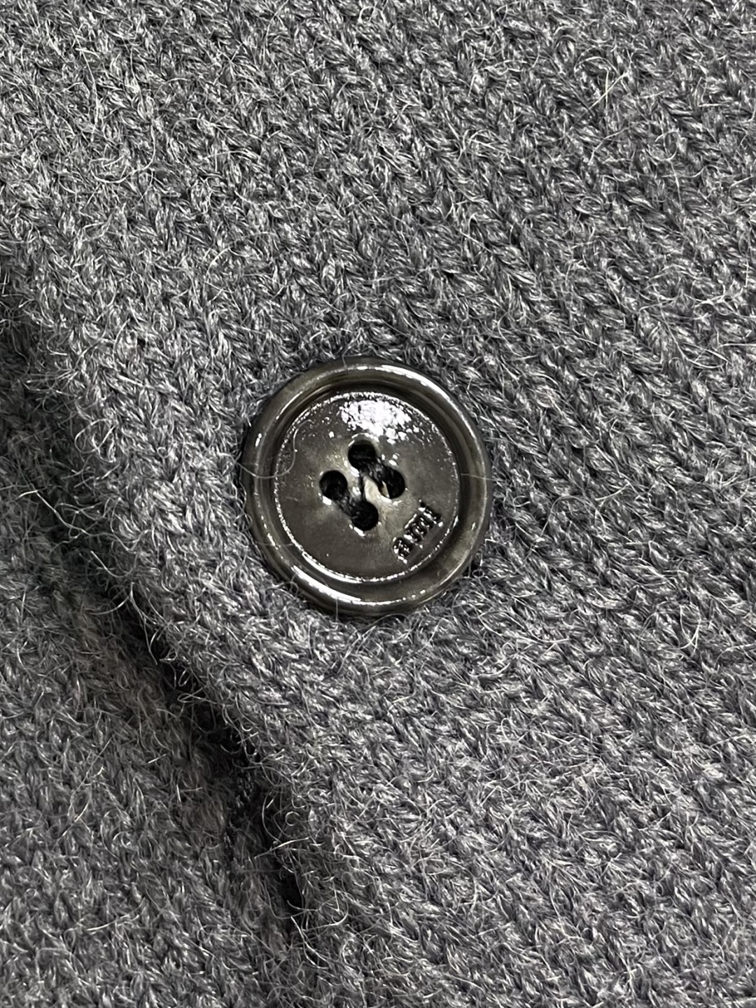 Ami Paris Women's Grey Merino Wool Polo Sweater with Heart Intarsia 9 cmp i1760774104479 434 0 8
