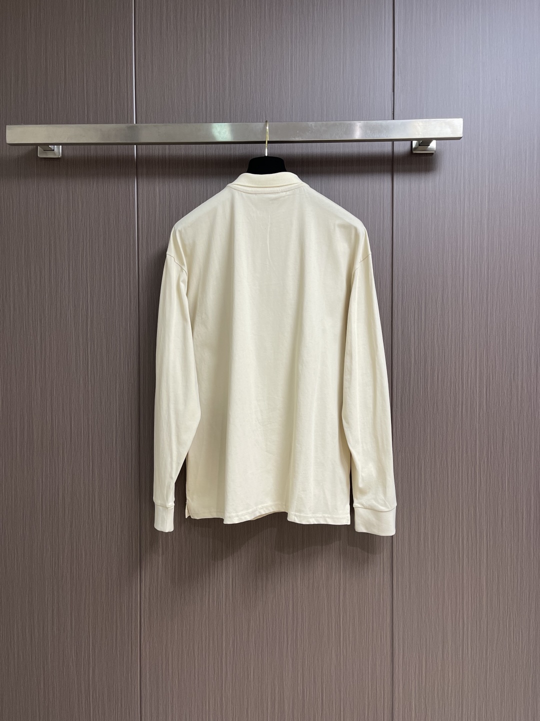 Miu Miu Beige Long Sleeve Polo Shirt - Embroidered Logo, Cotton Piqué 3 cmp i1760984869016 5165 0 2