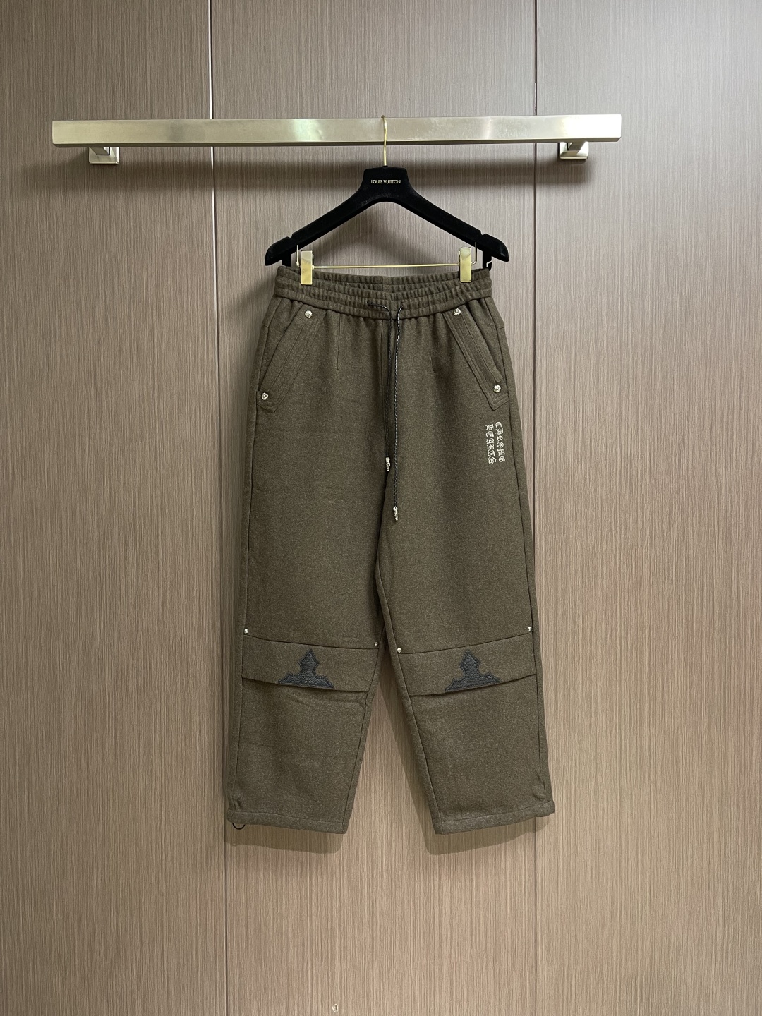Chrome Hearts Wool Blend Trousers with Leather Cross Patch Design 2 cmp i1760985742345 3438 0 0