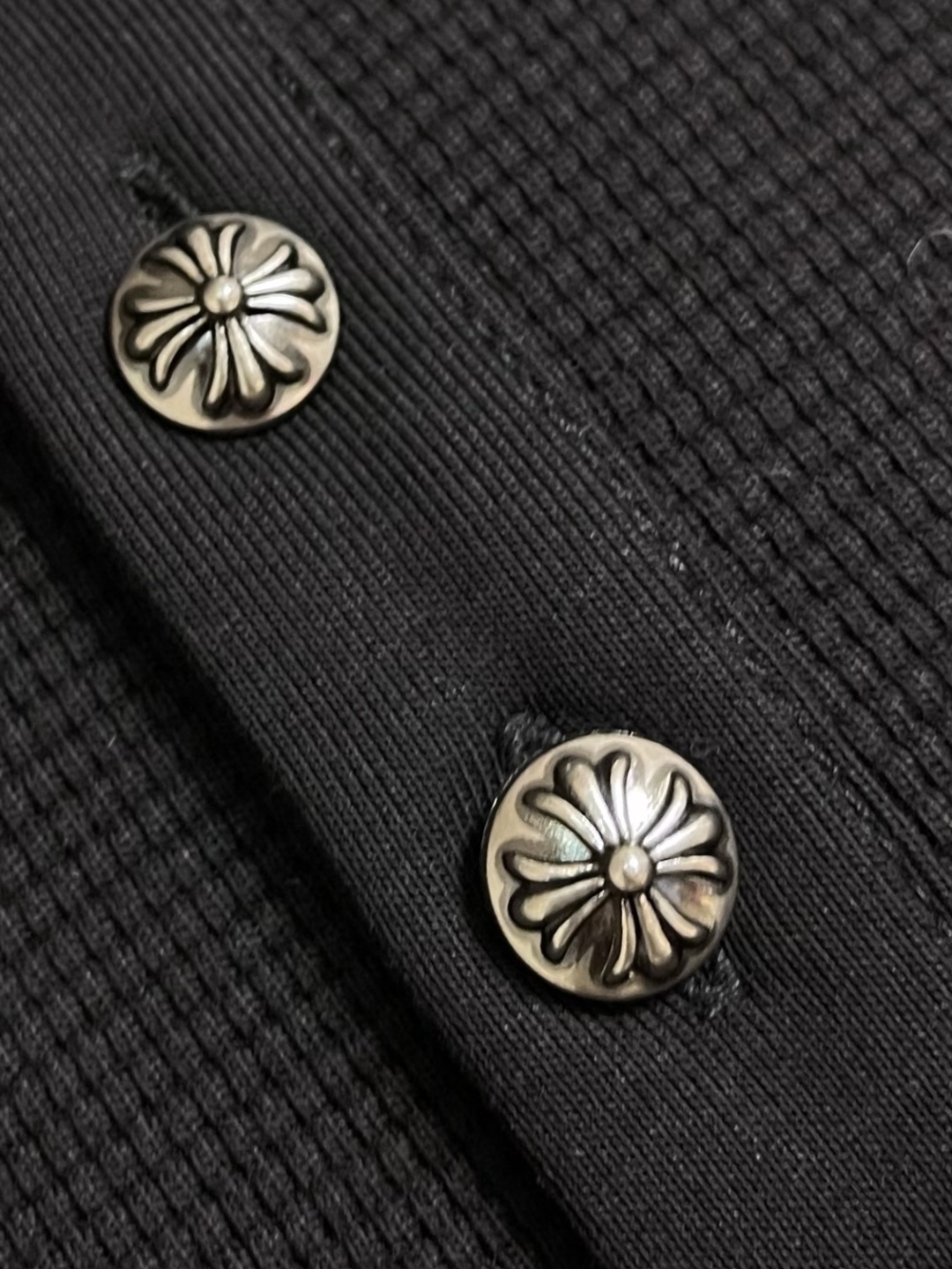 Chrome Hearts Waffle Knit Thermal Long Sleeve T-Shirt with Leather Accents 10 cmp i1761159102648 3684 0 8