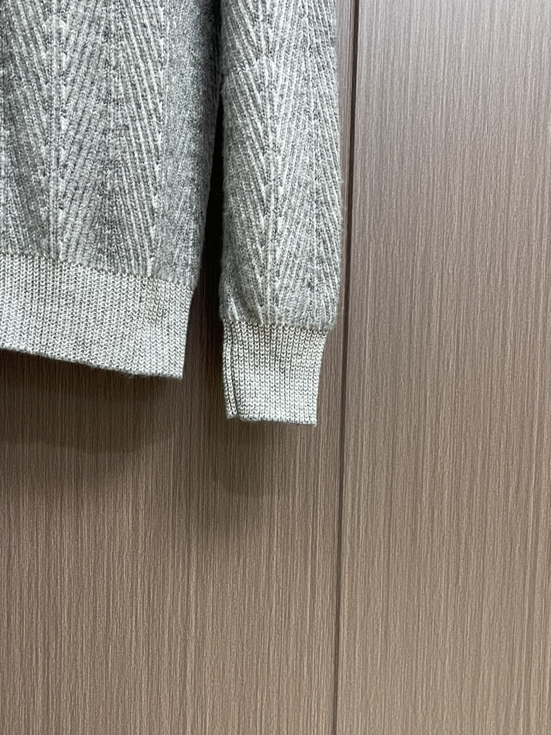 BC BrunelloCucinelli布鲁内洛·库奇内利男士商务休闲简约百搭立领拉链双线人字纹针织衫羊