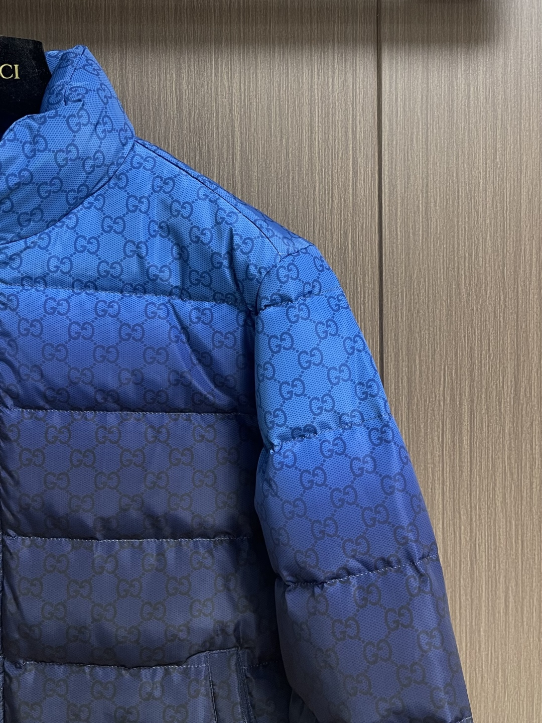 GUCCI 满印渐变立领羽绒外套，2025SS秋冬新款呈现多款渐变色配色，意在凸显面料质感和颇具辨识度的