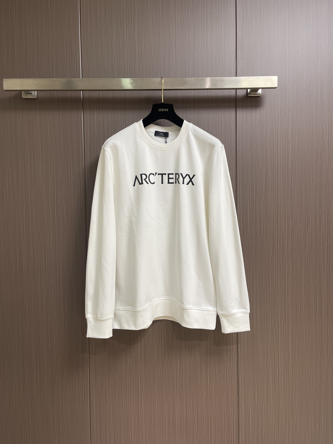 Arcteryx 始祖鸟2025SS秋冬新款印花logo情侣款圆领卫衣，原版面料 面料采用400g双股大