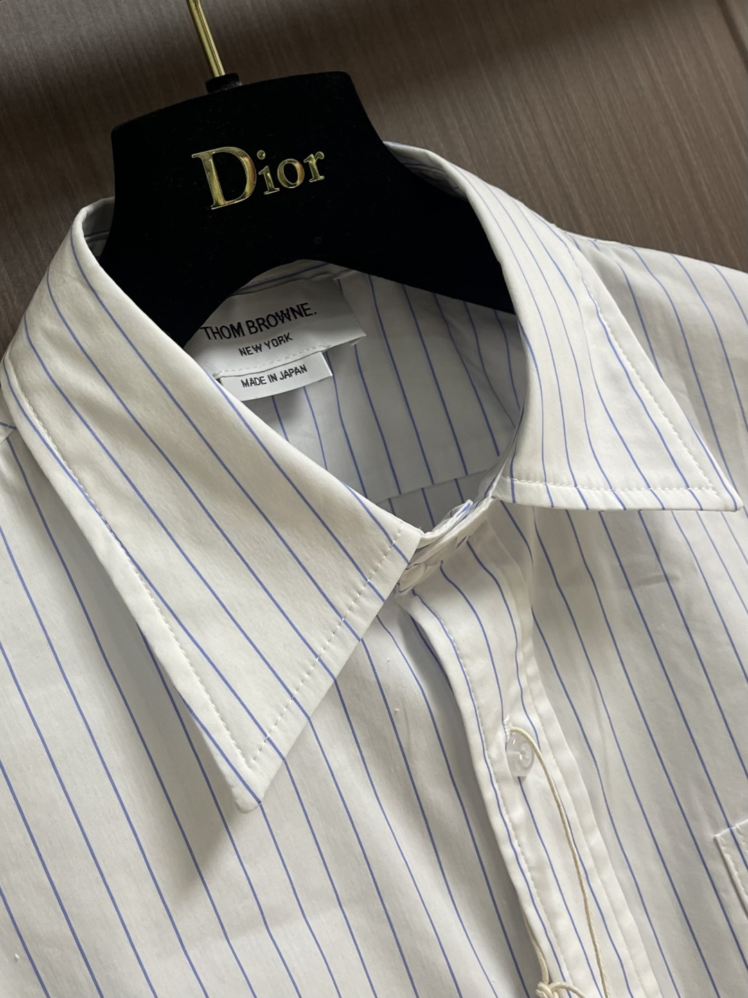 THOM BROWNE TB经典袖臂四条杠长袖衬衫 意大利制造产地小标 高精定制牛津纺 进口织带 采用进