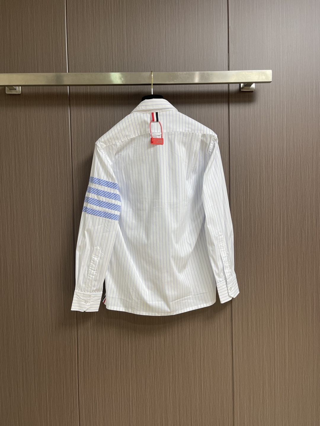 THOM BROWNE TB经典袖臂四条杠长袖衬衫 意大利制造产地小标 高精定制牛津纺 进口织带 采用进