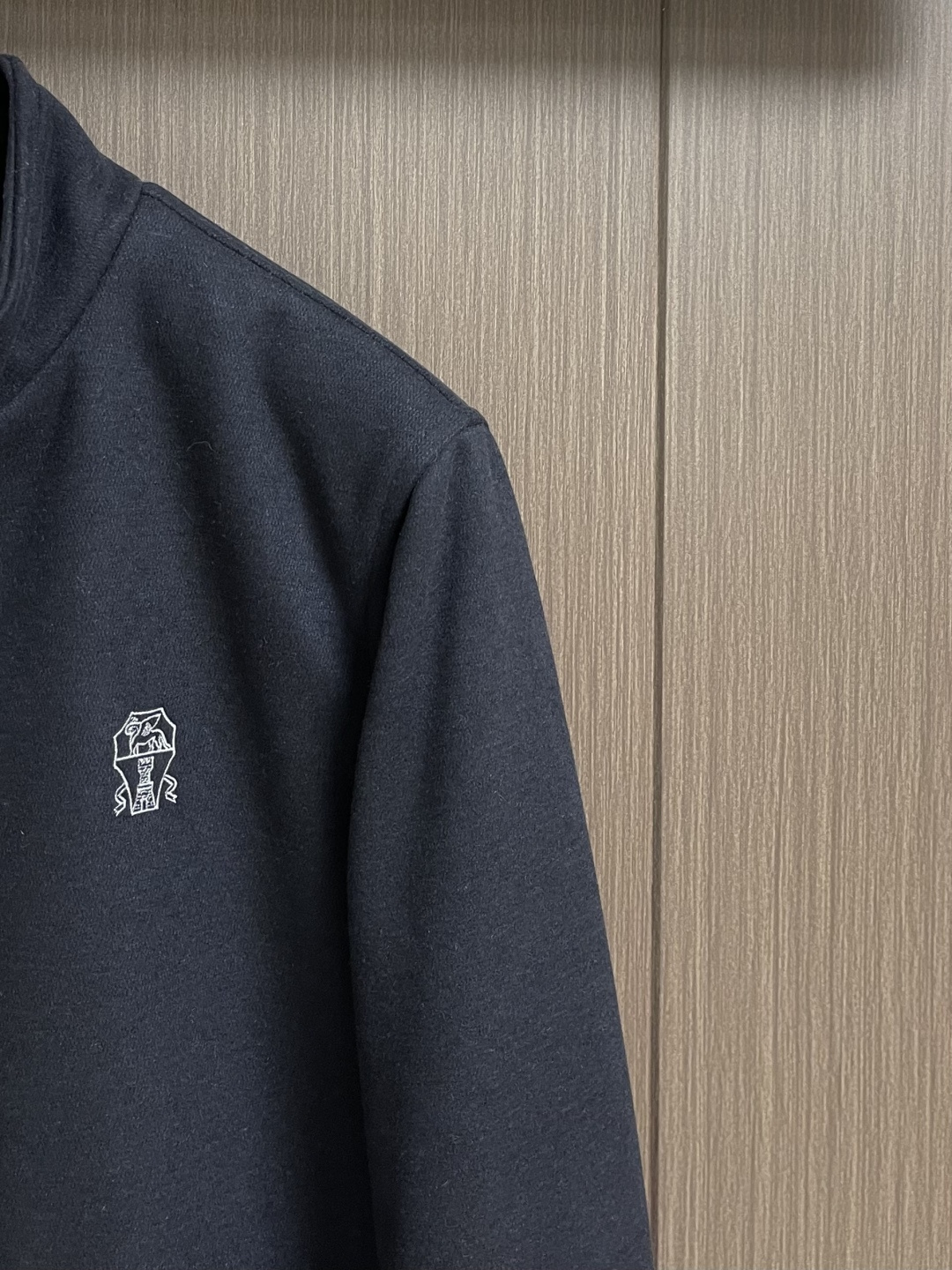 BrunelloCucinelli布鲁内洛·库奇内利 BC 长袖立领夹克外套，臻选高端弹力纯棉棉面料，手