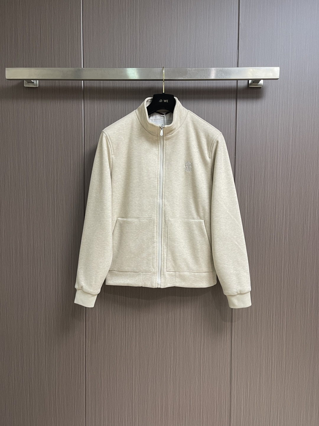 BrunelloCucinelli布鲁内洛·库奇内利 BC 长袖立领夹克外套，臻选高端弹力纯棉棉面料，手