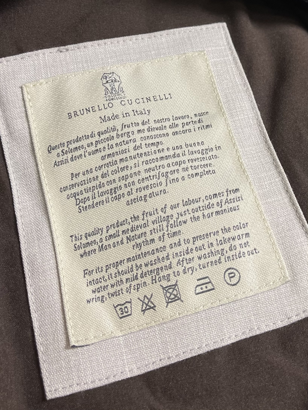 BrunelloCucinelli布鲁内洛·库奇内利 BC 长袖立领夹克外套，臻选高端弹力纯棉棉面料，手