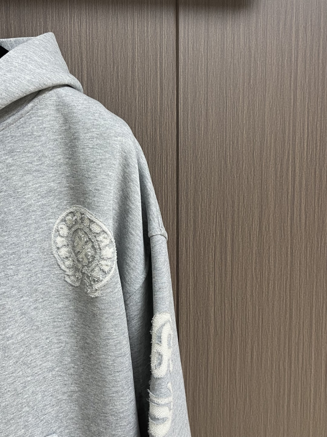 Come Hearts ch 克罗心十字徽标贴布刺绣连帽卫衣 定制重磅堡垒交织空气棉 质感十足 厚重扎实