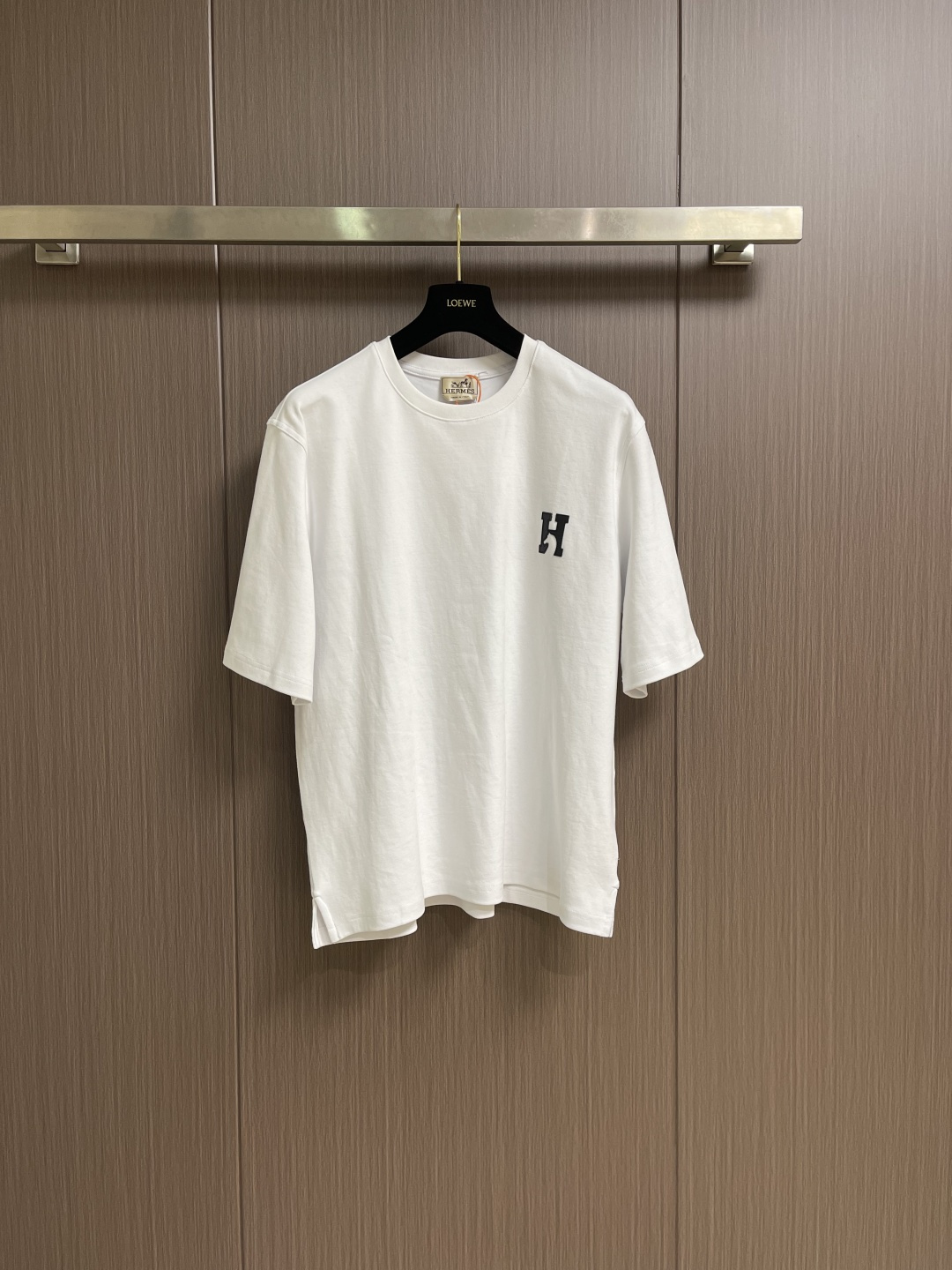 ✅🌾售后 Hermes Paris骏马皮革短袖T恤，定制双面云绒精梳棉，将马的力量与H的优雅熔铸为可穿戴