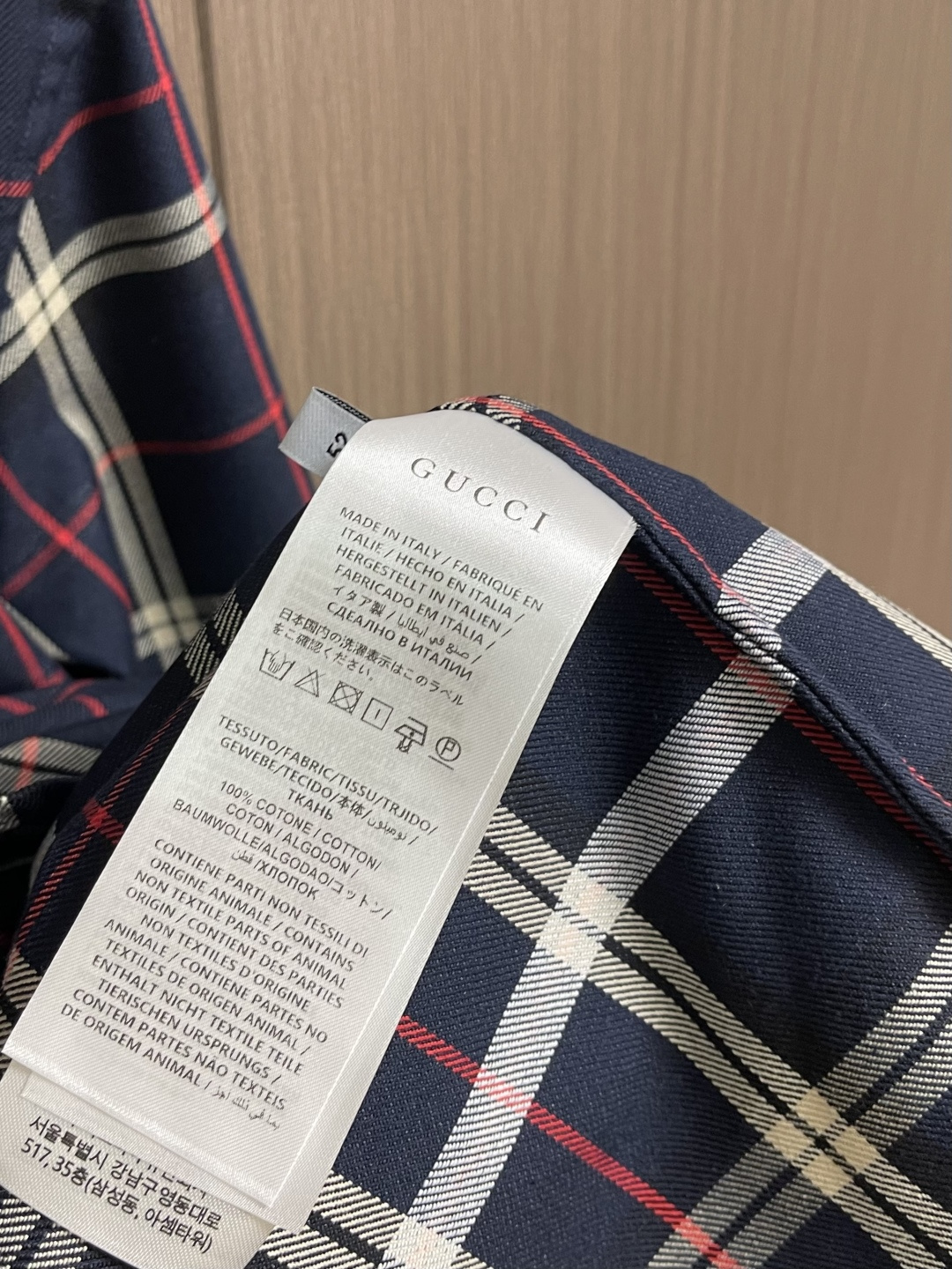 ✅🌾售后 GUCCI 苏格兰格纹棉布提花长袖衬衫，学院风格设计打造百搭格调，从容驾驭日常和休闲造型。这款