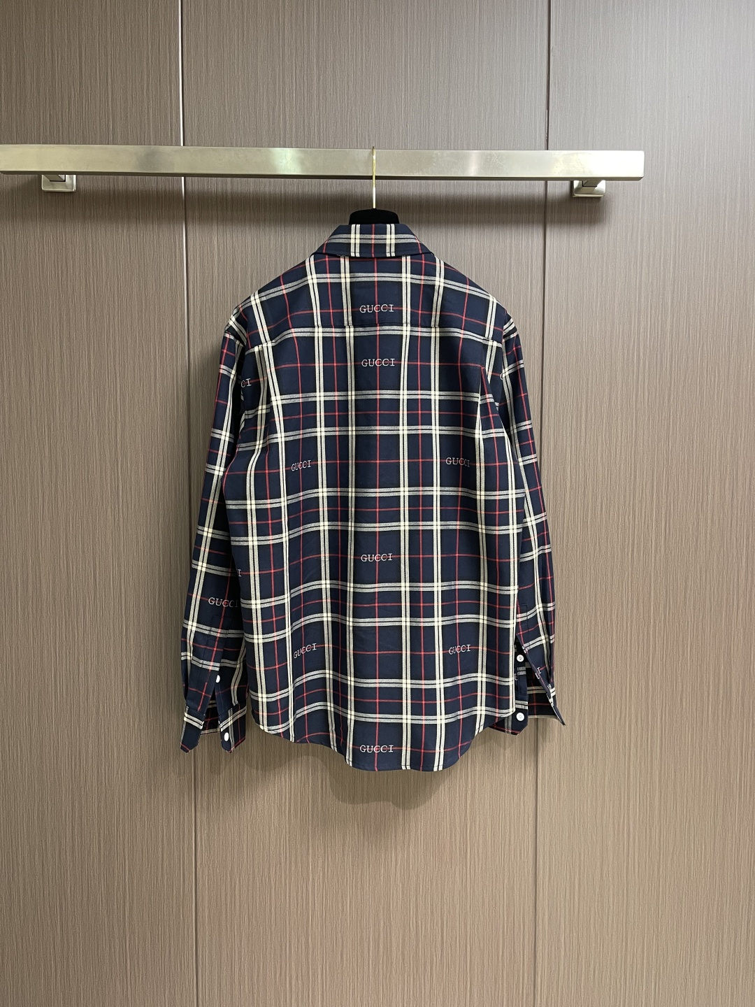 ✅🌾售后 GUCCI 苏格兰格纹棉布提花长袖衬衫，学院风格设计打造百搭格调，从容驾驭日常和休闲造型。这款