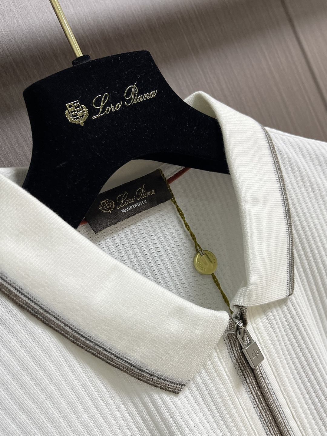 ✅新款 loro Piana loro Piana 2026SS夏季新款拉链针织POlO马球衫，时尚休闲