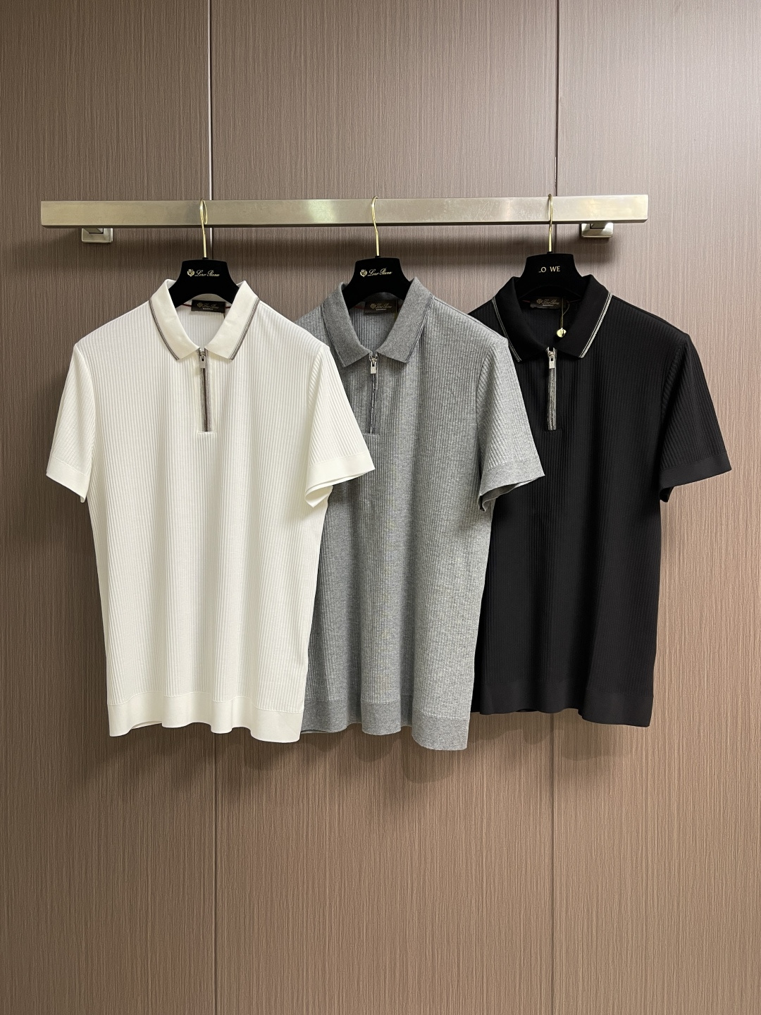 ✅新款 loro Piana loro Piana 2026SS夏季新款拉链针织POlO马球衫，时尚休闲