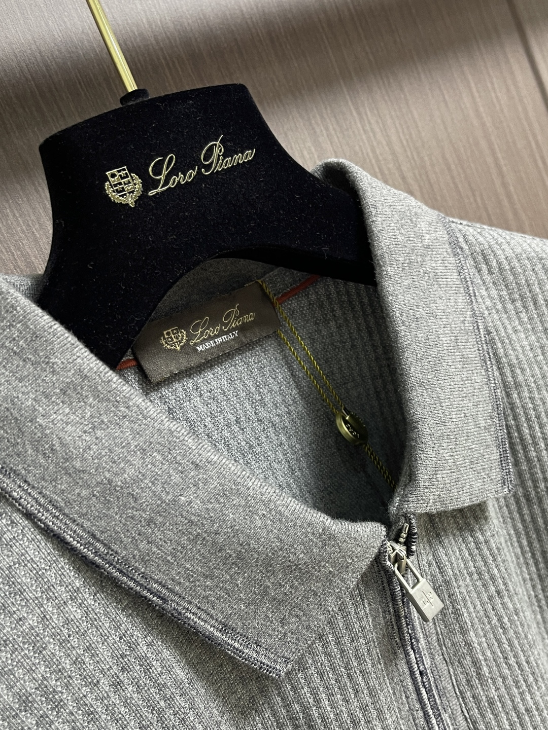 ✅新款 loro Piana loro Piana 2026SS夏季新款拉链针织POlO马球衫，时尚休闲