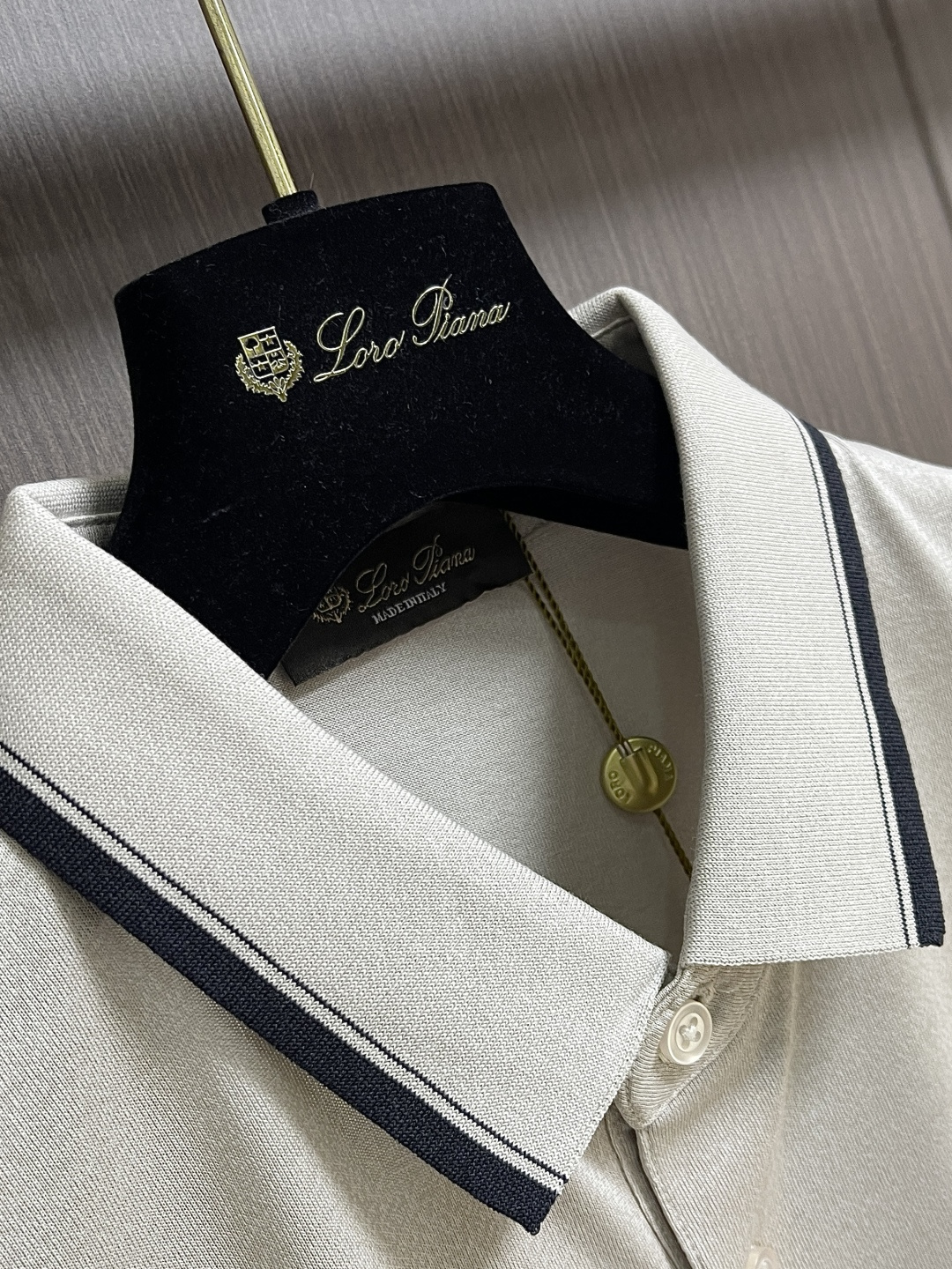 ✅新款 loroPiana loro Piana 翻领短袖POlO，贴身穿，像被轻柔云朵裹住，透气不闷汗