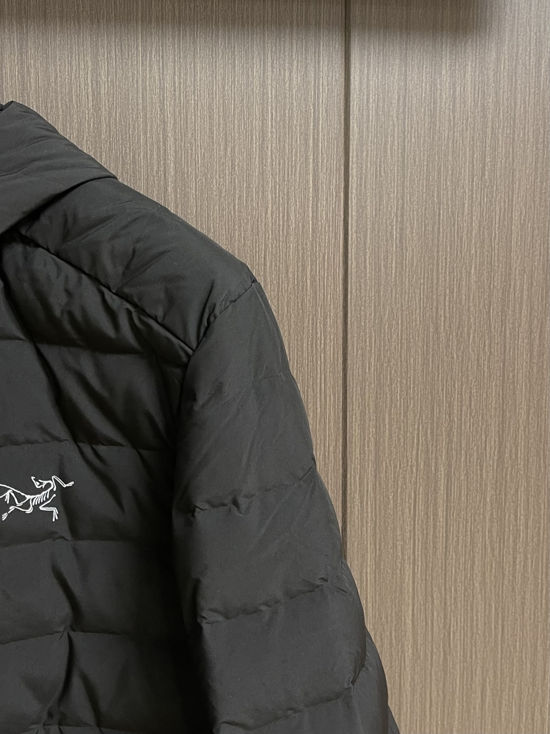 Arcteryx 始祖鸟2026ss新款连帽羽绒服，简约设计，带有品牌标志，适合日常穿搭或轻度户外活动，