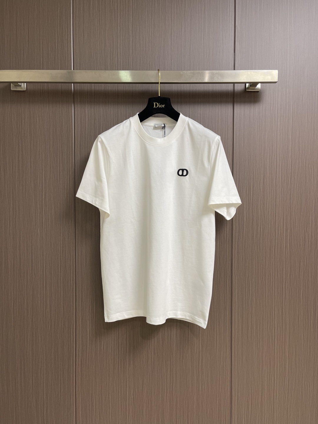 Dior 2026SS夏季新款280克高密度短袖T恤，CD品牌标识刺绣，男女同款 采用进口定制定染面料上