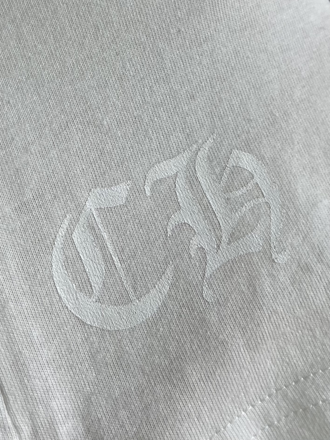 Chrome Hearts CH 克罗心 2026SS早春新款领口印花短袖T恤，胶印设计，订制高织纯棉面