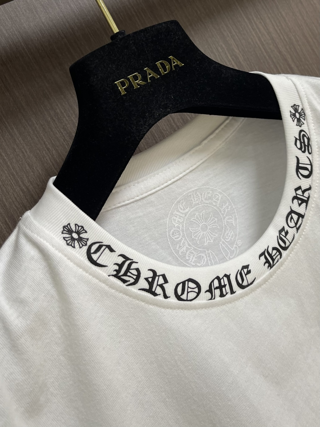 Chrome Hearts CH 克罗心 2026SS早春新款领口印花短袖T恤，胶印设计，订制高织纯棉面