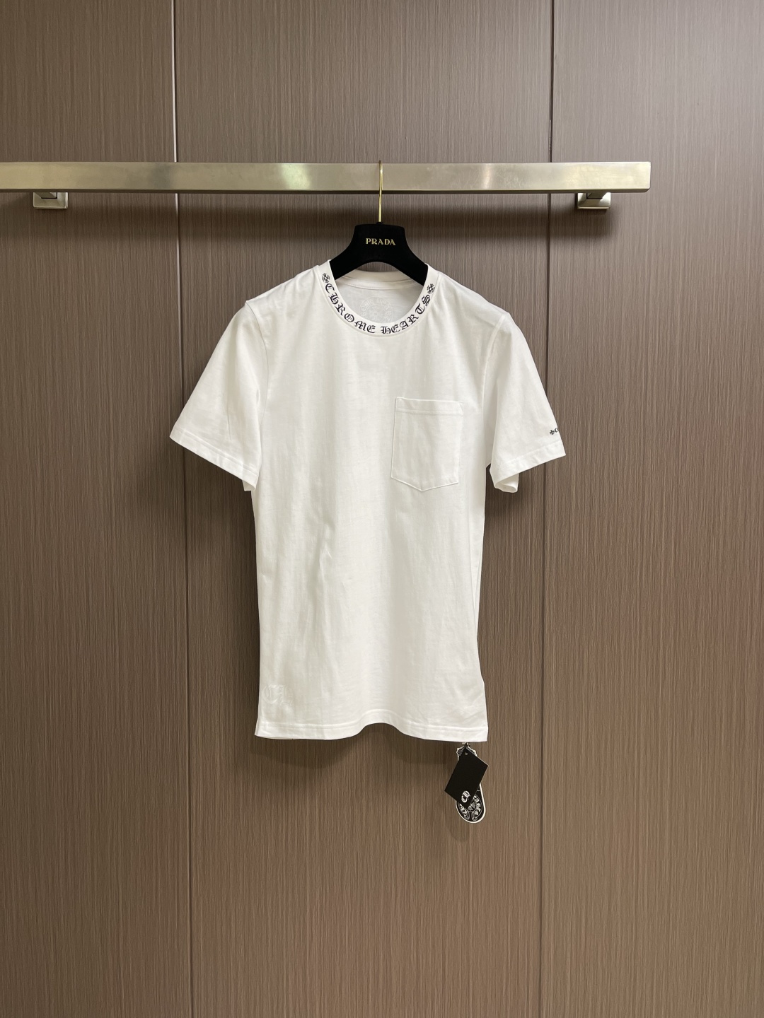 Chrome Hearts CH 克罗心 2026SS早春新款领口印花短袖T恤，胶印设计，订制高织纯棉面