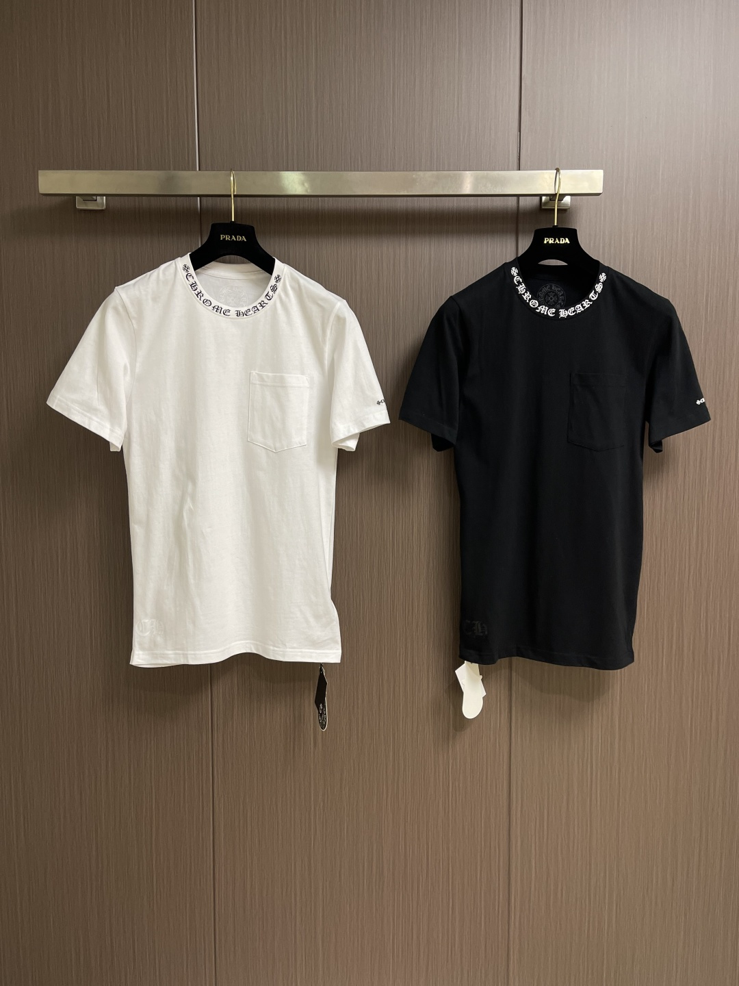 Chrome Hearts CH 克罗心 2026SS早春新款领口印花短袖T恤，胶印设计，订制高织纯棉面