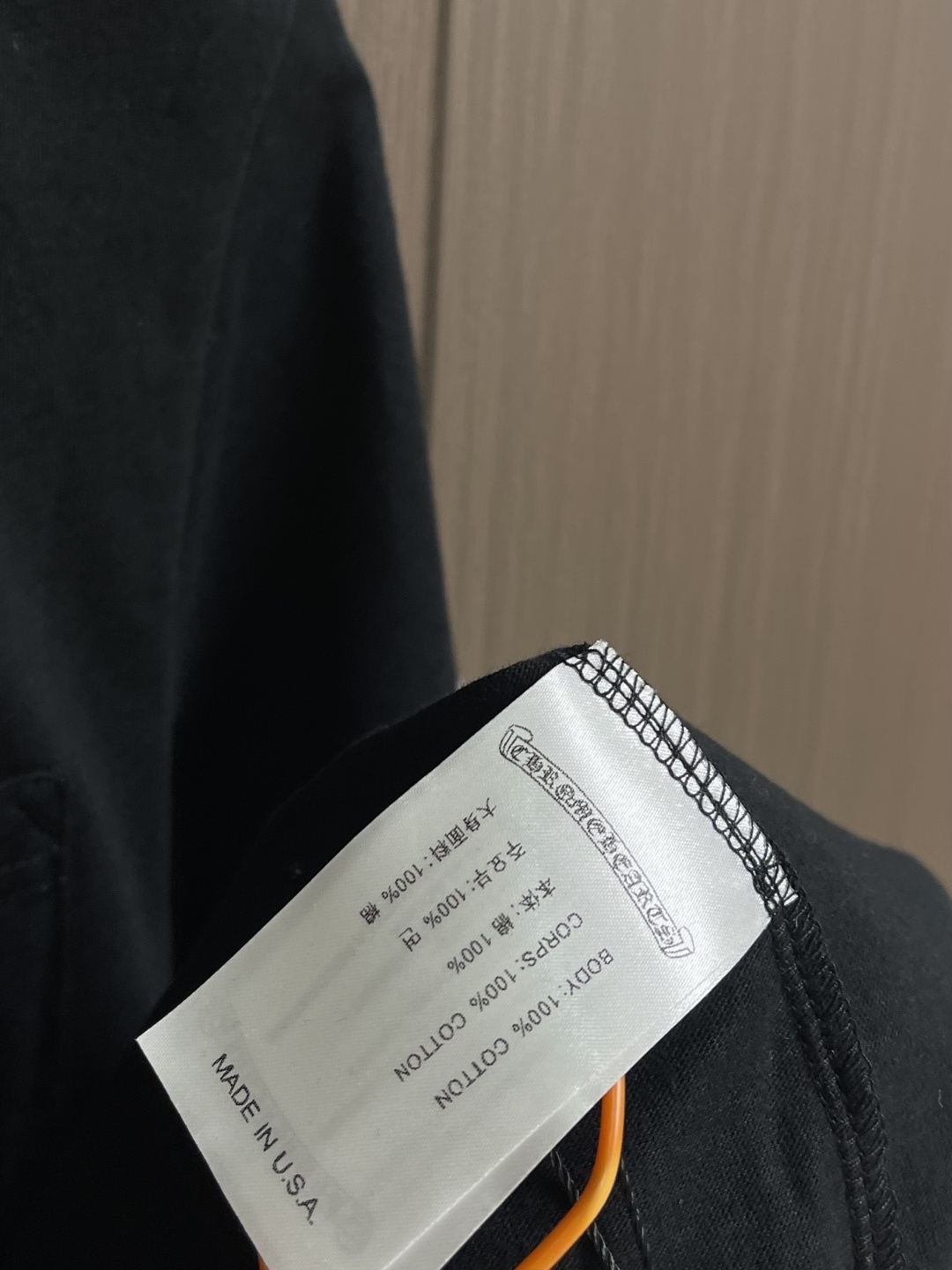 Chrome Hearts CH 克罗心 2026SS早春新款领口印花短袖T恤，胶印设计，订制高织纯棉面