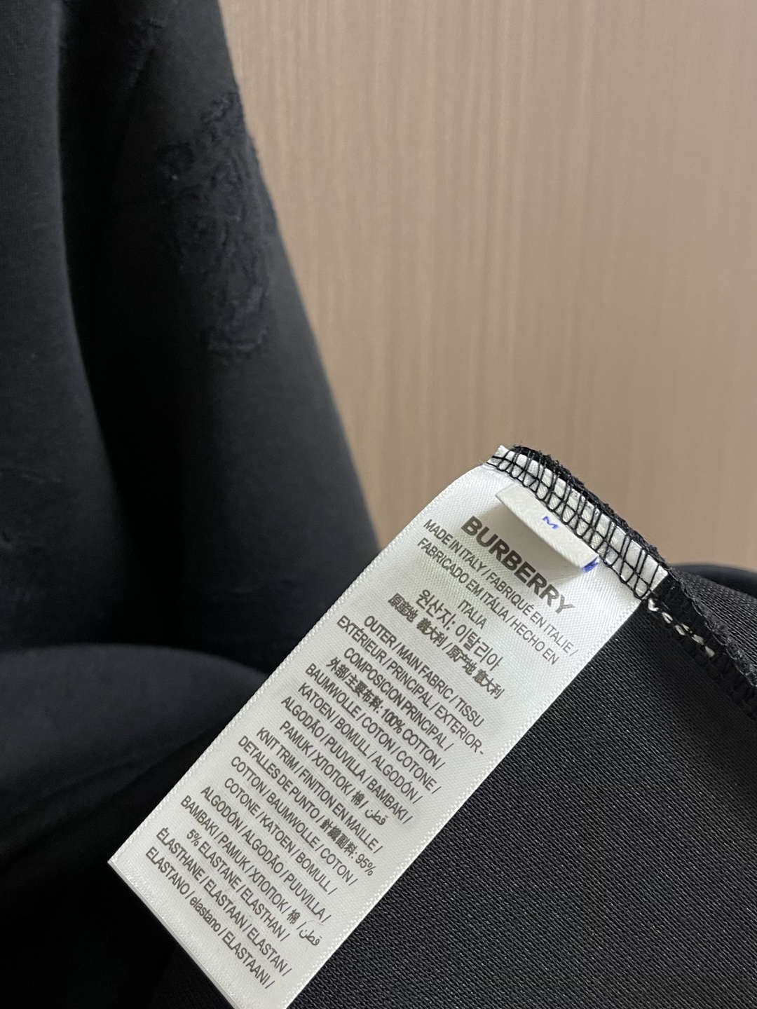 Burberry 2026ss新款战马提花短袖T恤，定织活性双纱纯棉面料！采用32s双纱面料，230g；