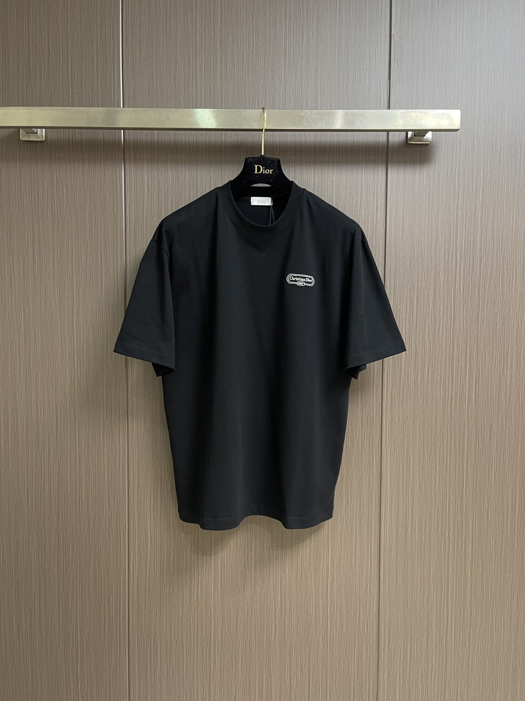 DIOR 2026ss 夏季新款logo标识刺绣圆领短袖T恤，定制客供面料精选丝光棉 轻薄透气 上身丝滑