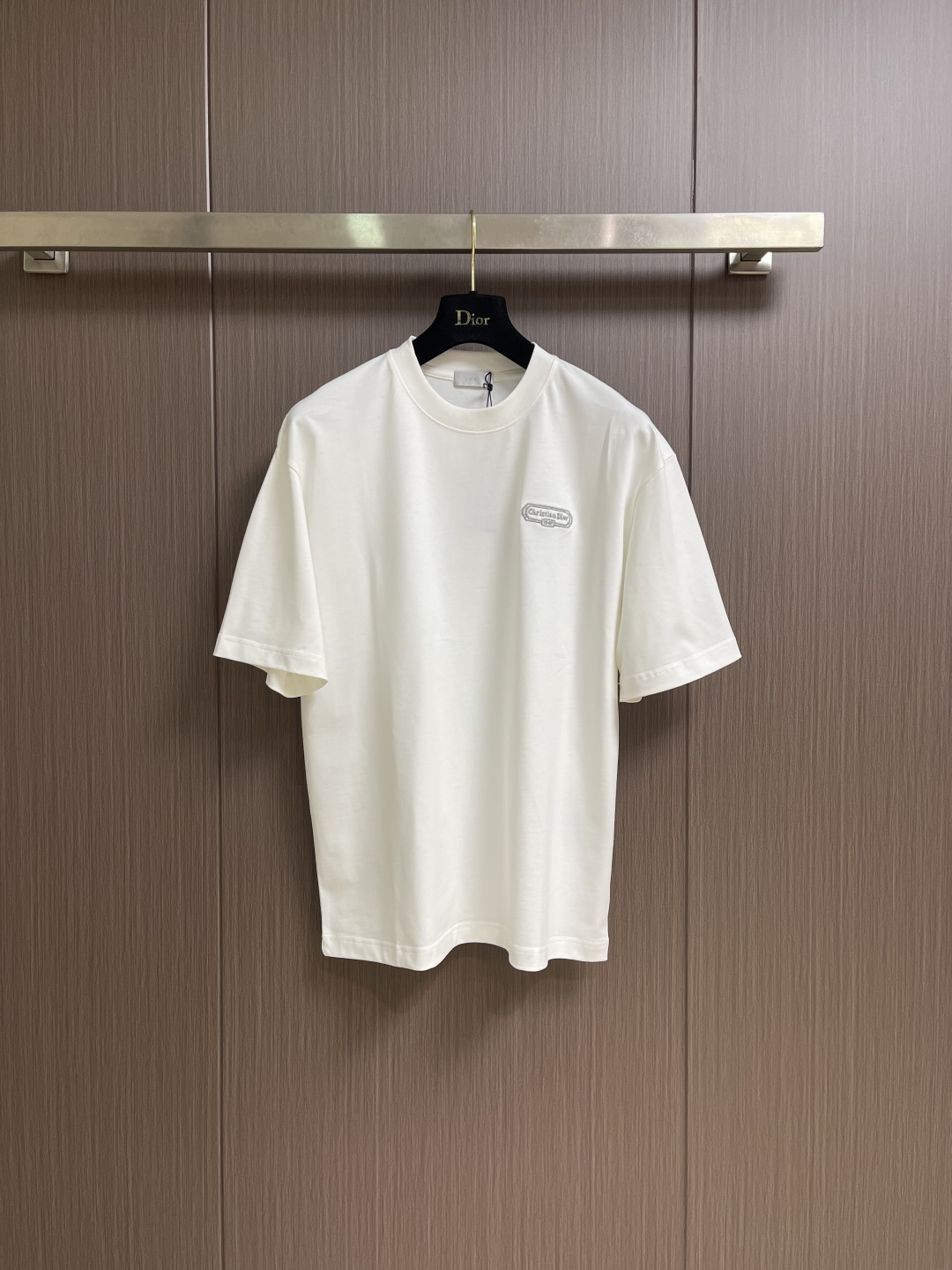 DIOR 2026ss 夏季新款logo标识刺绣圆领短袖T恤，定制客供面料精选丝光棉 轻薄透气 上身丝滑