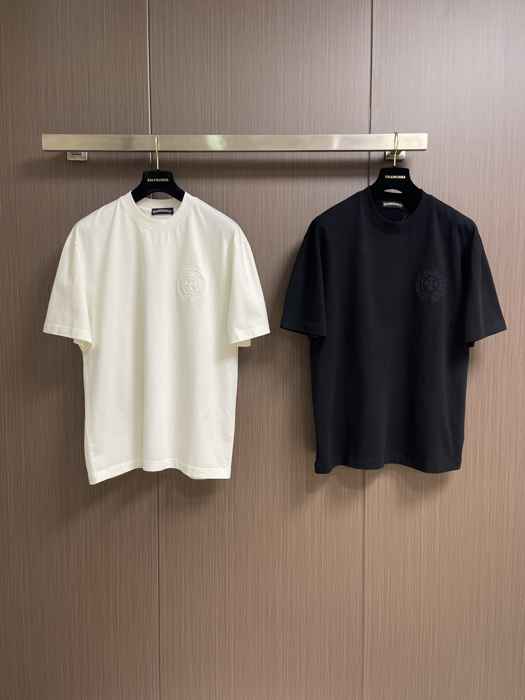 CH 克罗心新款刺绣短袖T恤，重磅420克双纱面料 整衣洗水两遍 重磅面料 宽松版型 偏深挺阔有型 不变