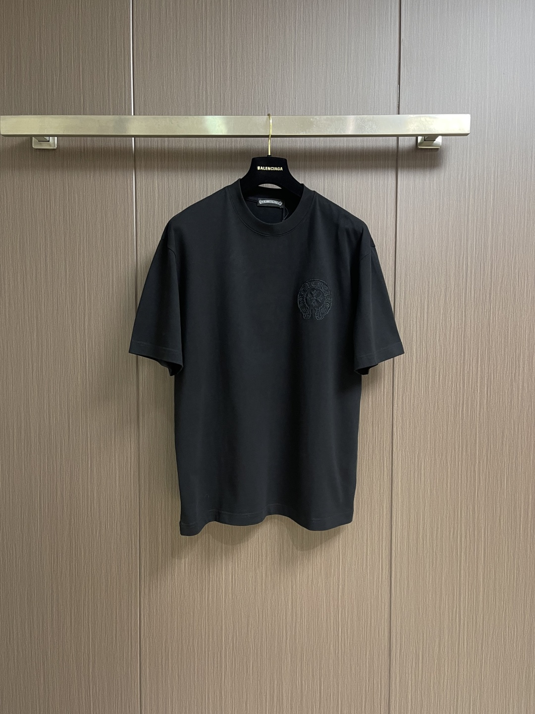 CH 克罗心新款刺绣短袖T恤，重磅420克双纱面料 整衣洗水两遍 重磅面料 宽松版型 偏深挺阔有型 不变