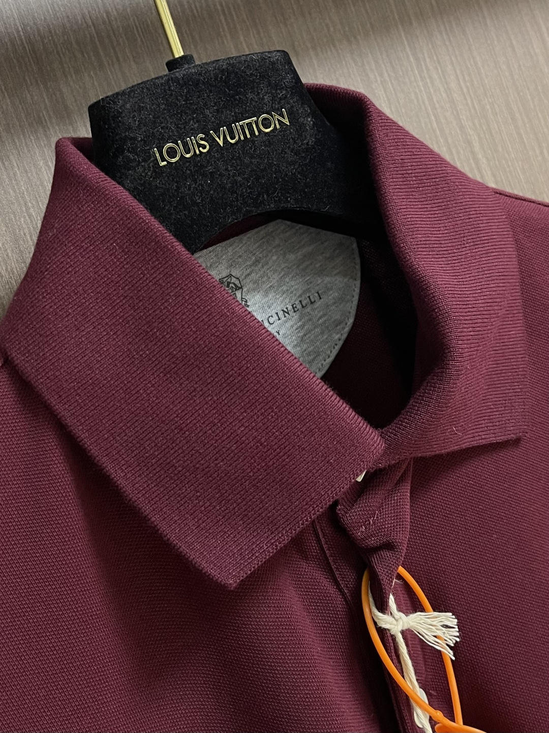 Brunello Cucinelli BC 徽标印花短袖Polo衫 定制丝光珠地弹府绸 紧致细腻 舒适贴