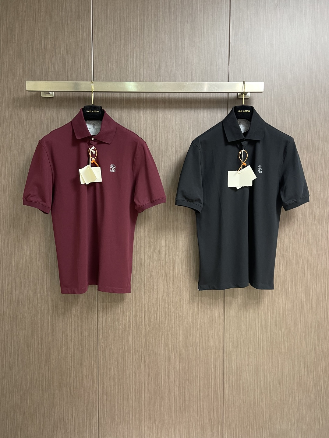 Brunello Cucinelli BC 徽标印花短袖Polo衫 定制丝光珠地弹府绸 紧致细腻 舒适贴