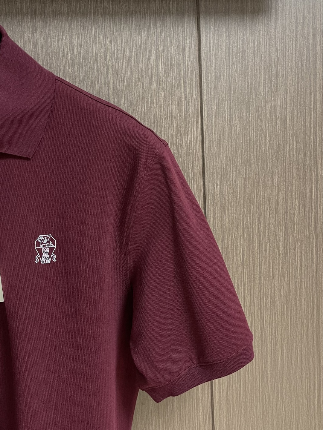 Brunello Cucinelli BC 徽标印花短袖Polo衫 定制丝光珠地弹府绸 紧致细腻 舒适贴