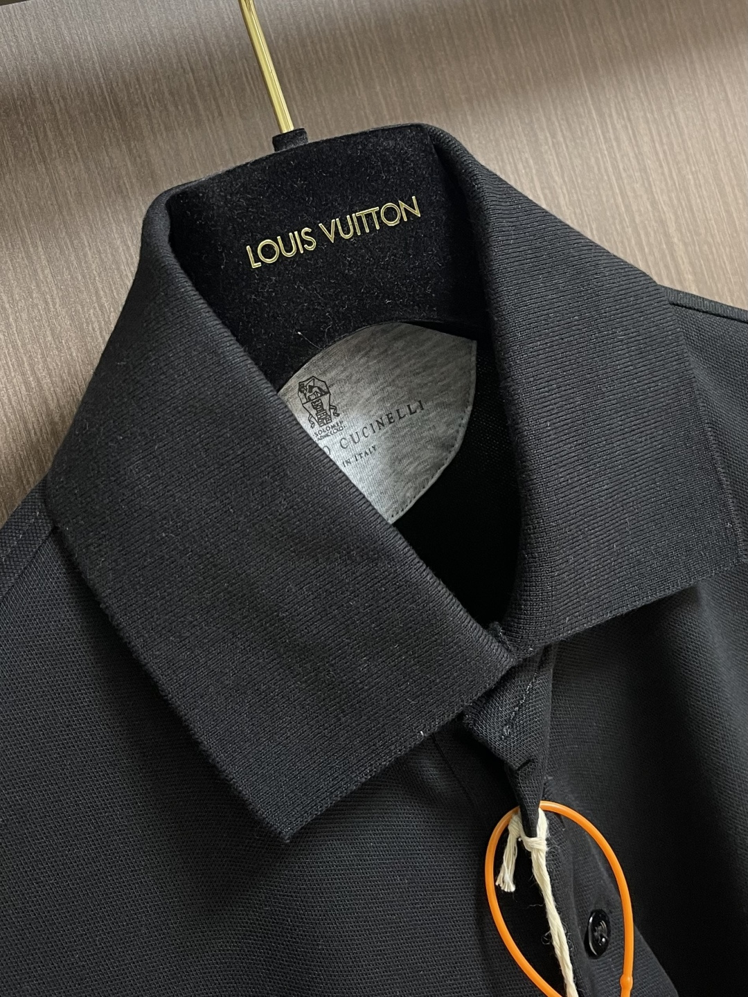 Brunello Cucinelli BC 徽标印花短袖Polo衫 定制丝光珠地弹府绸 紧致细腻 舒适贴