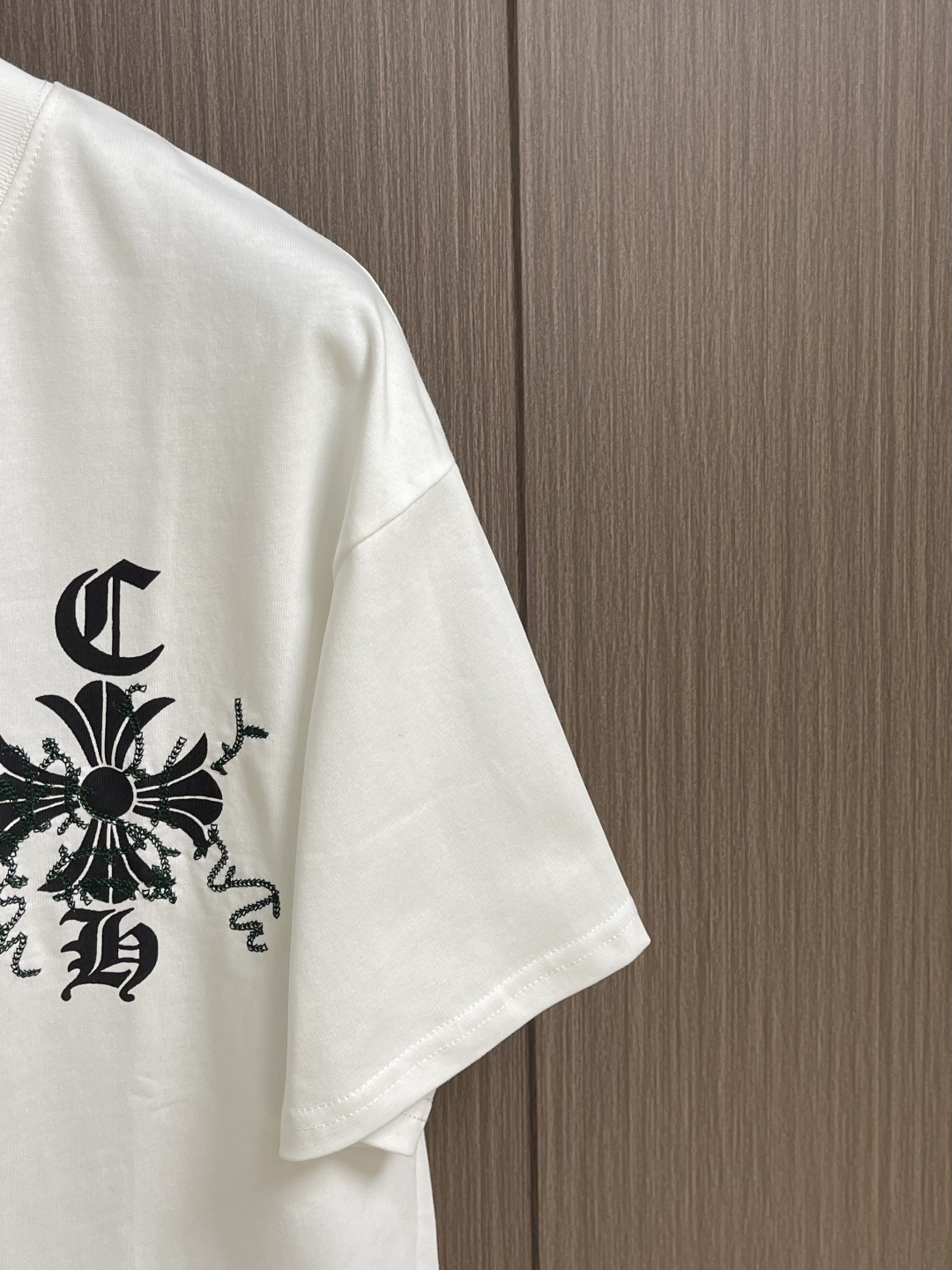CH 克罗心新款刺绣短袖T恤，重磅420克双纱面料 整衣洗水两遍 重磅面料 宽松版型 偏深挺阔有型 不变