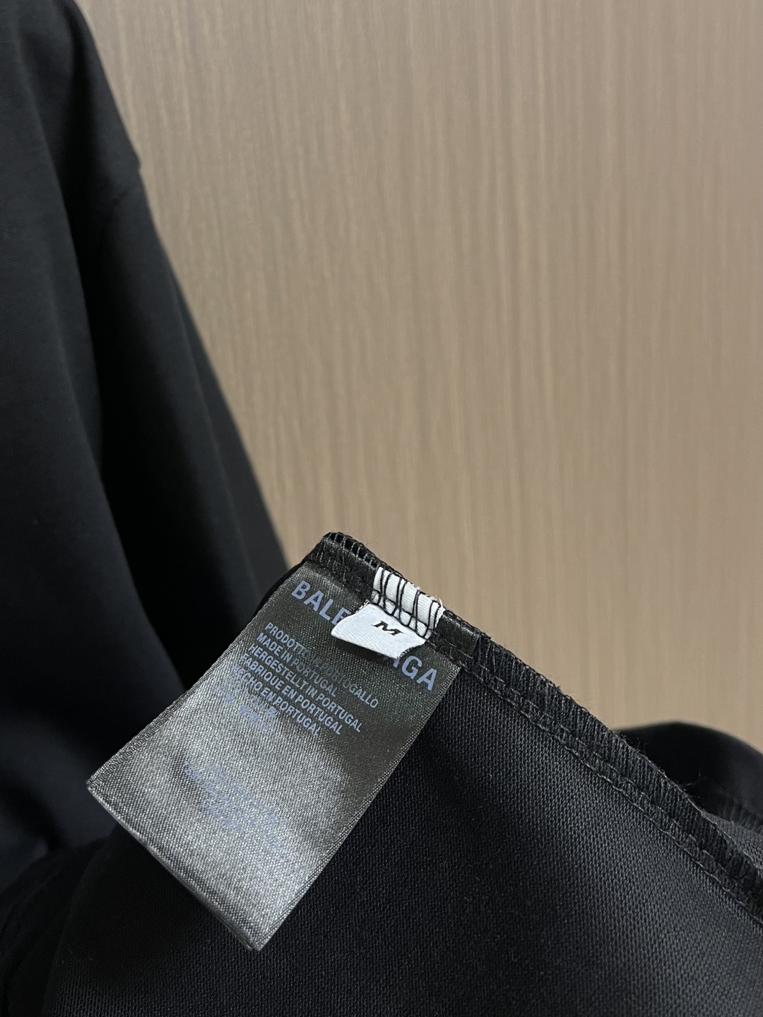 BALENCIAGA 印花logo标识短袖T恤，定织面料工艺洗水处理 高克重300克面料 质感十足 布面