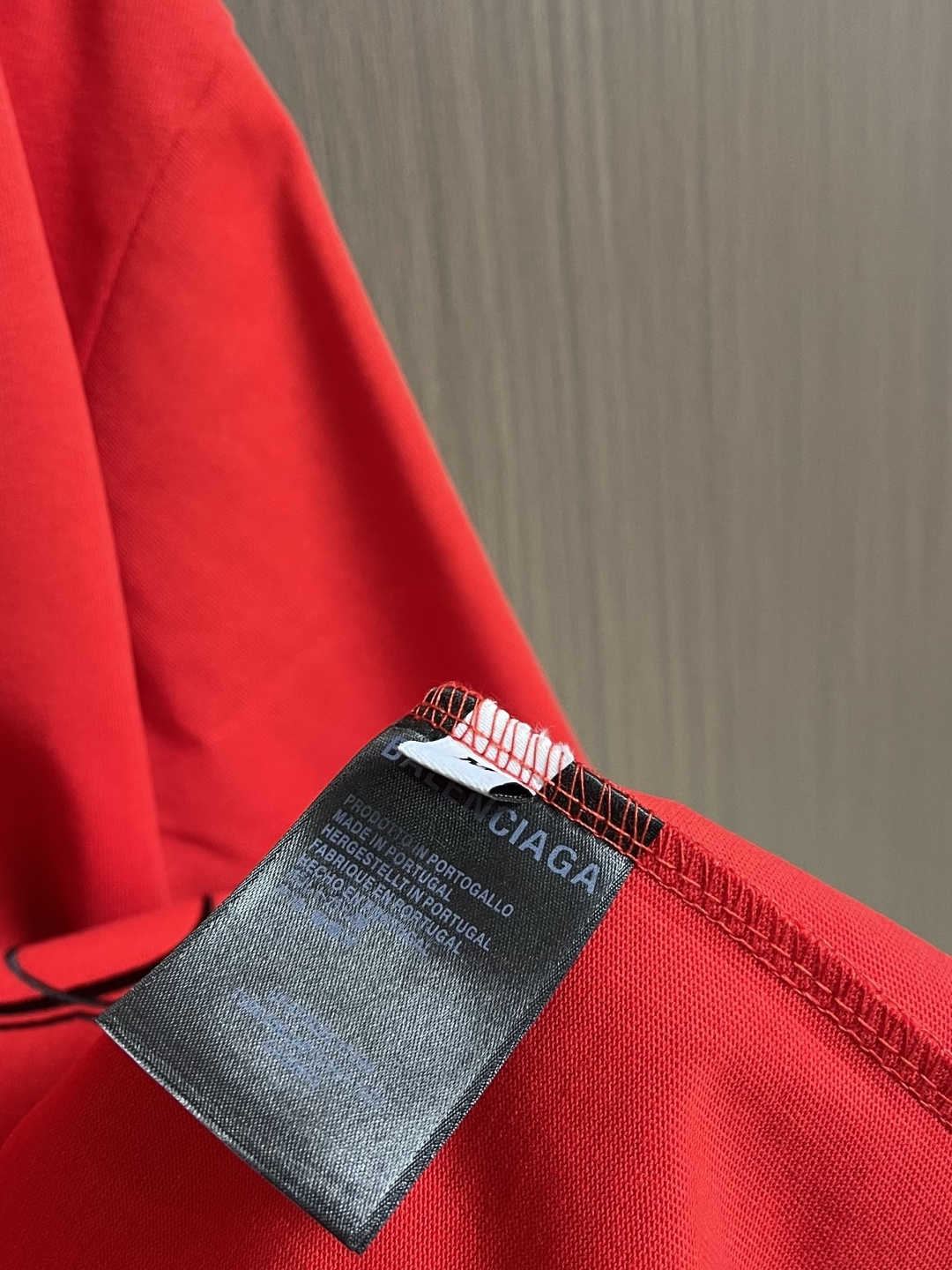 BALENCIAGA 印花logo标识短袖T恤，定织面料工艺洗水处理 高克重300克面料 质感十足 布面