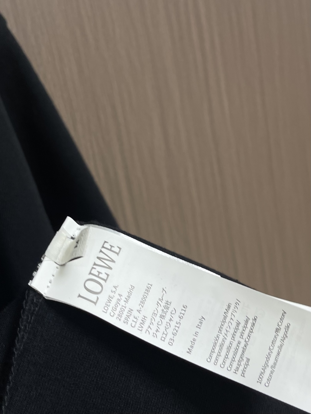 Loewe 2026ss春夏新款 罗意威刺绣logo标识胸前圆领T恤， 260g 32支双纱平纹纯棉面料